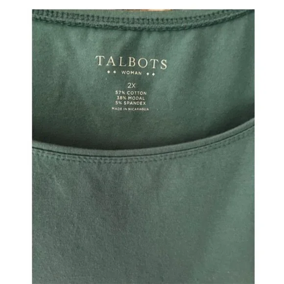 Talbots 2x dusty blue tank top - Picture 3 of 3
